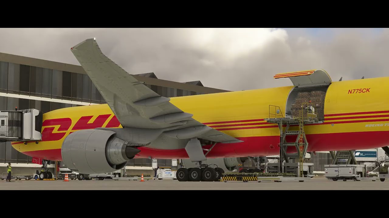 Pmdg 777F from La Aurora Intl(MGGT) to Tupelo Mississippi(KTUP) DHL ops freighter