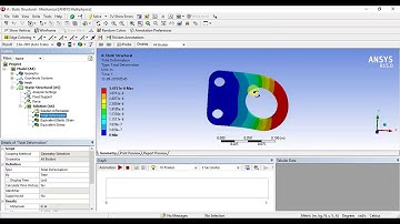 Ansys Tutorials- How to Model & Analyse 2D bracket in Ansys Workbench (Tamil).webm