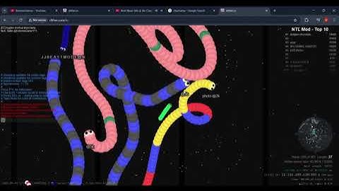First time playing Slither.io With NTL.Mod #slitherio #gaming #snake