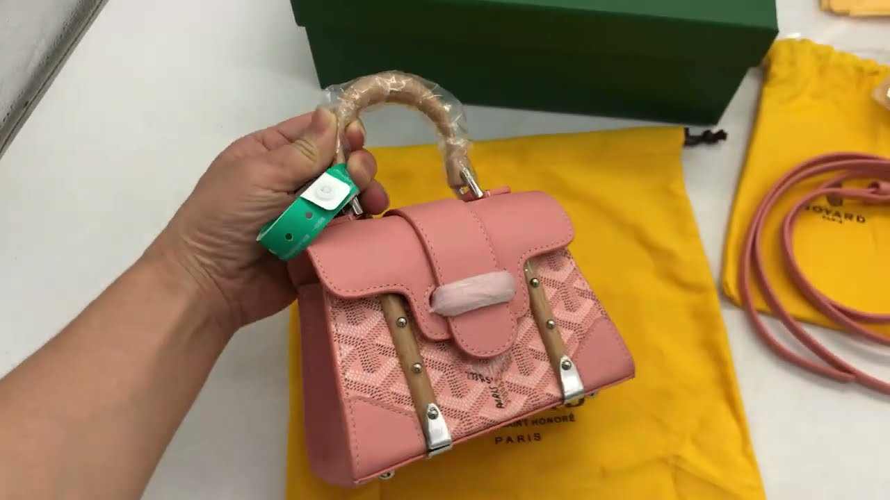 goyard pink saigon mini bag