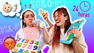 TRATO A MI HERMANA como un BEBÉ 👶🏻🍼 24 horas | Carla Laubalo