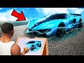 Franklin uses magical painting to draw Water car ever in los santos ! GTA 5 new