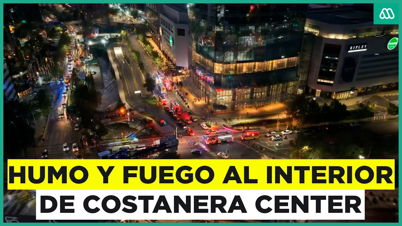Emergencia en Costanera Center: Detectan humo y fuego al interior de una de su tiendas