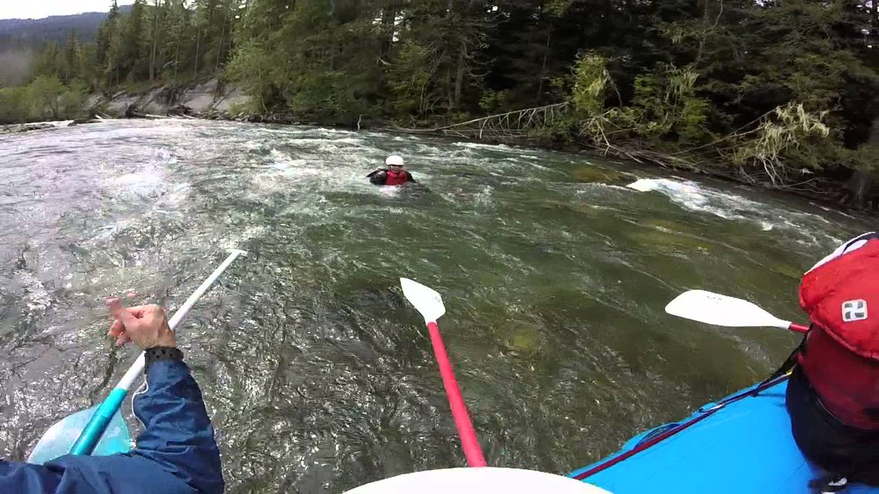 Upper Sauk River Whitewater rafting (grade 3+) - YouTube
