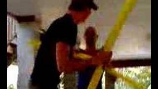 pool noodle sword fight