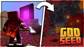 A Minecraft Speedrun, but its on a GOD Seed
