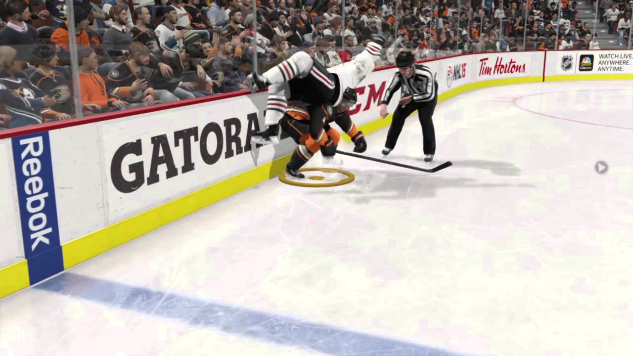 how to hip check in nhl 15