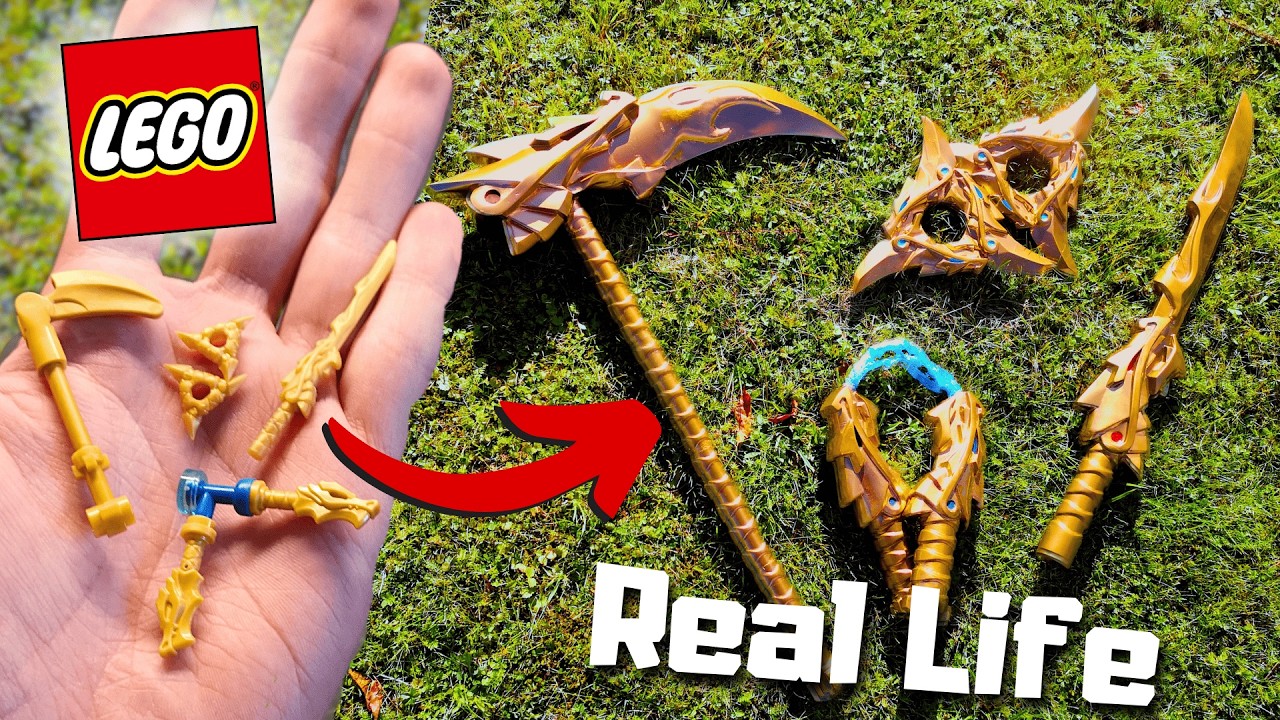 Я построил эпическое золотое оружие из Ниндзяго в реальной жизни!