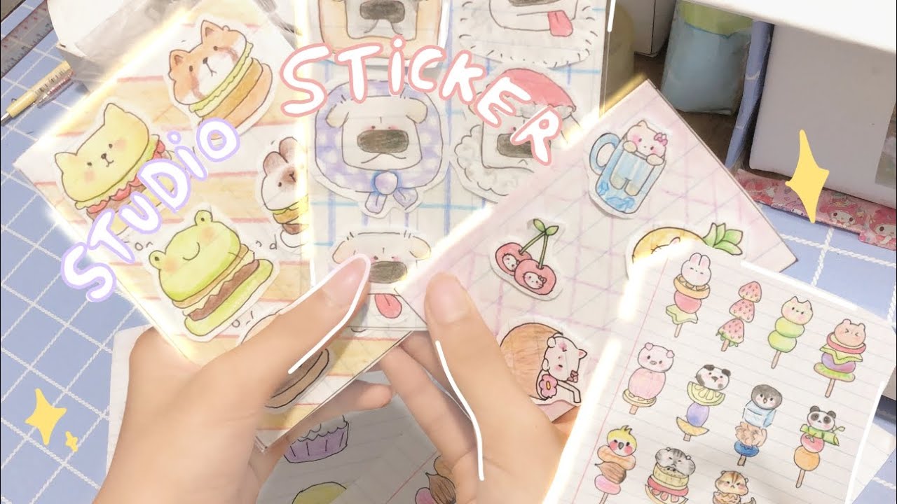 studio sticker [ cùng mình làm sticker giấy nha] |#cưnghandmade #diy# ...
