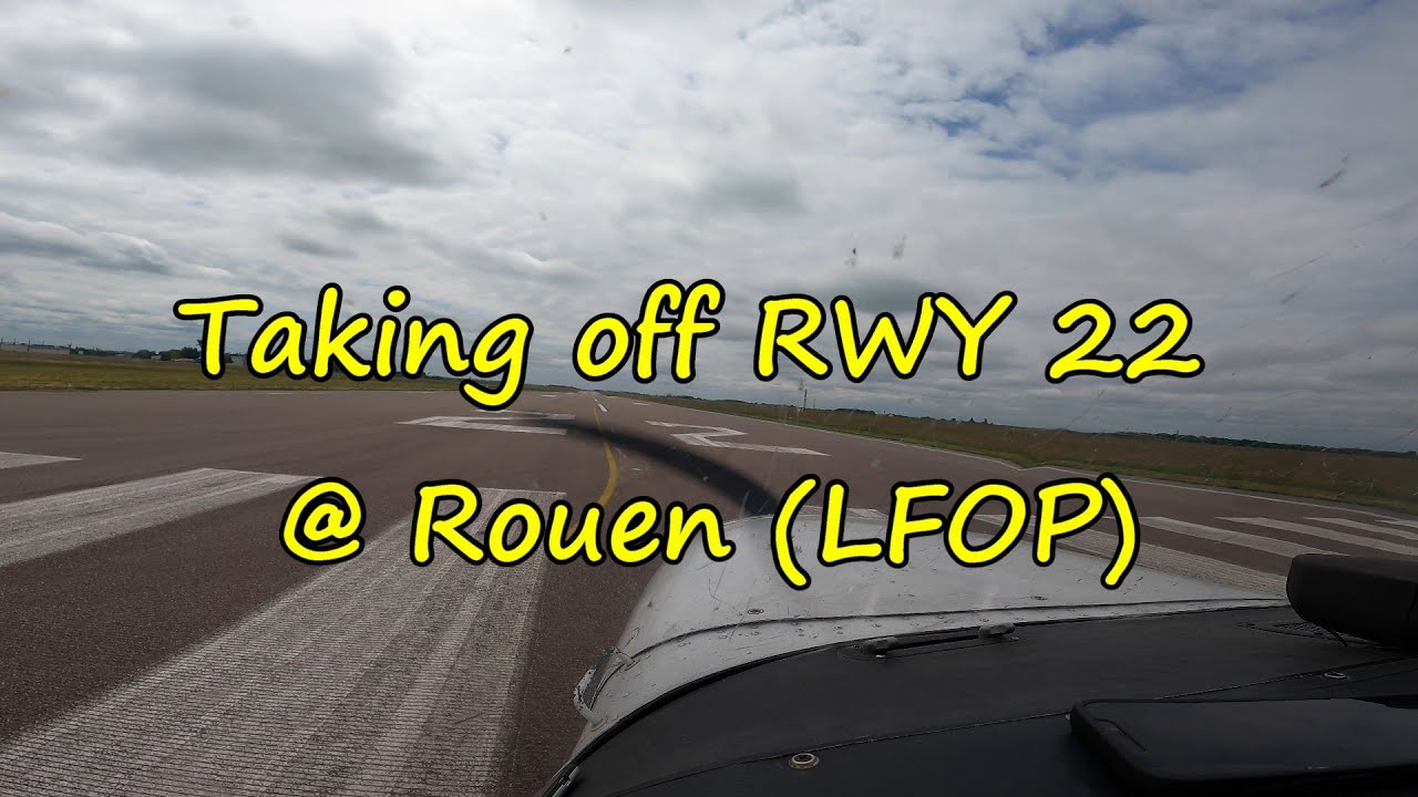 TAKE-OFF RWY 22 @ ROUEN
