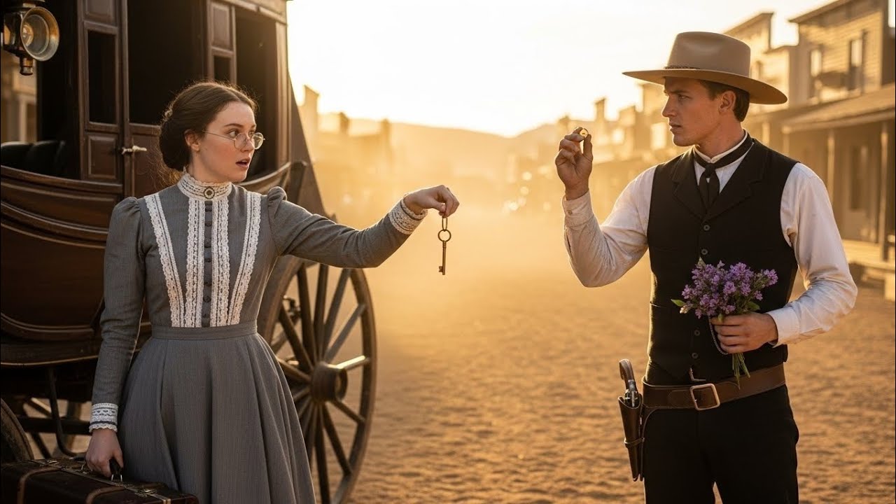 Ella llegó al trabajo… y se fue casada con un vaquero al atardecer.