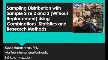 how to do Sampling Distribution with Sample Size 2 and 3 (Without Replacement) using Combinations(5)