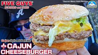 Five Guys® Cajun Cheeseburger Review! ⚜️🍔 | The BEST Secret Menu Item Ever? 🤐 | theendorsement