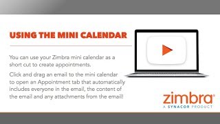 [Tips & Tricks] Using the Zimbra Mini Calendar