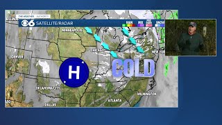 Highs in the 40s on sunny, windy, and cooler day in Virginia