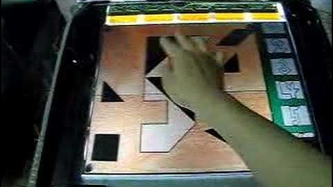 Game testing on my 19" LCD Multitouch installation