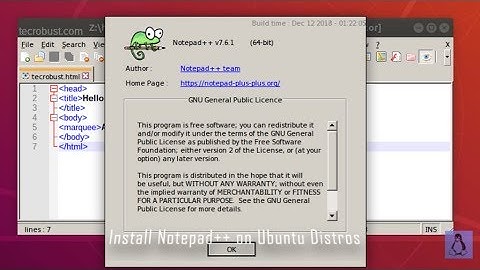 Install Notepad++ on Ubuntu 18.04.2 LTS and other Ubuntu Distros