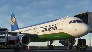 MSFS! Novosibirsk - Tashkent! Fenix Airbus A320!