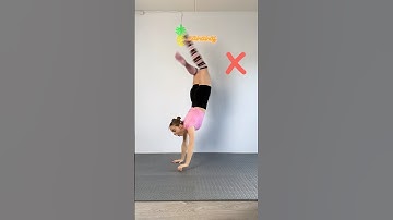 BALANCE IN HANDSTAND EASY🔥 Video that y’all asked for 😉 #handstand #howto #gymnast #sports #easy