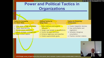 Organization Theory and Design- Chapter 10 - Part  3 - Conflict, Power, and Politics