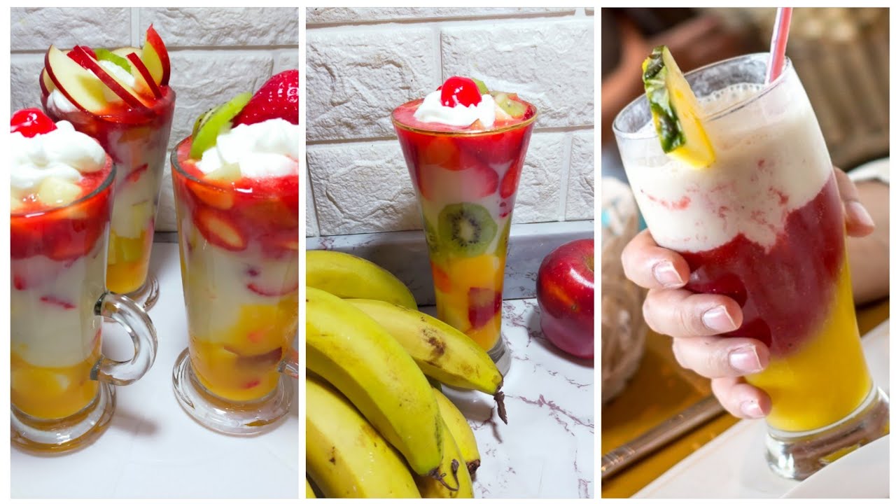 كوكتيل الفواكه بتاع محلات عصير القصب كما لم تشاهدوه من قبل(سلطة الفواكه) روووعه
