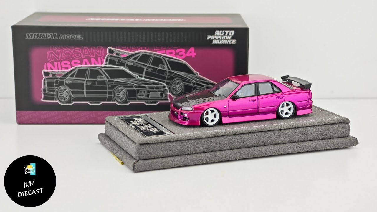 Nissan Skyline ER34 URAS Pink APA XPO 2025 by Mortal Model 1/64