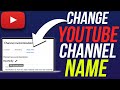 How to change youtube channel names  step by step