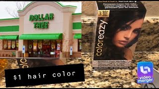 1 Hair Dye Hair Color Dollar Tree Coloreazy Medium Brown