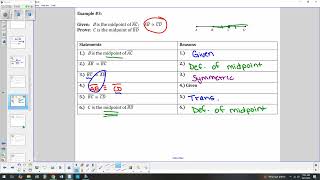 Geometry 2.5 Segment Proofs