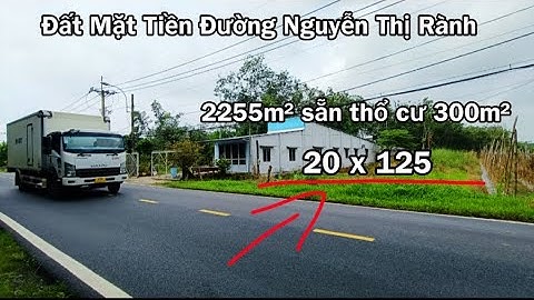 Nhà đất củ chi | giá rẻ | giới thiệu | Lô đất mặt tiền đường Nguyễn Thị Rành 2255m² thổ cư 300m²