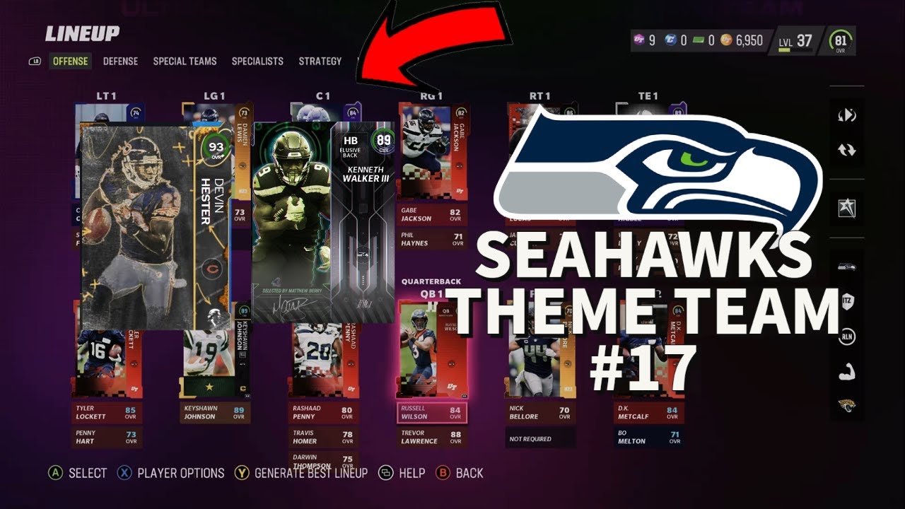 DEVIN HESTER IS HOME 50/50 SEAHAWKS THEME TEAM #17 - BRANDON MARSHALL GIVEAWAY XBOX ONLY -