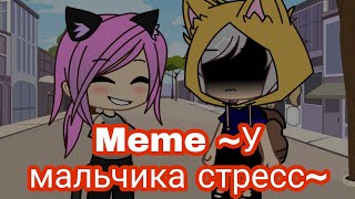 Meme ~У мальчика стресс~ / Кошка Лана и Йоши ¦ Gacha Club.