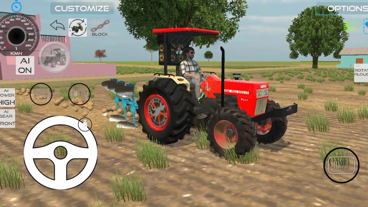 #swaraj855 #tractorgame @AkashThakor-A50 