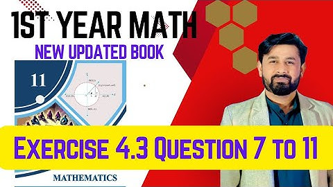 11th Class Math Exercise 4.3|| Question 7 ,8,9,10,11 Solution || New Book 2025 || Class 11 Maths
