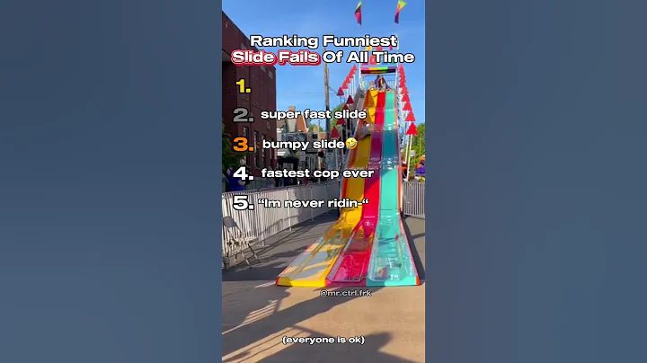 Ranking Funniest Slide Fails Of All Time 🤣 #top5 #ranking #funny #slide #fail