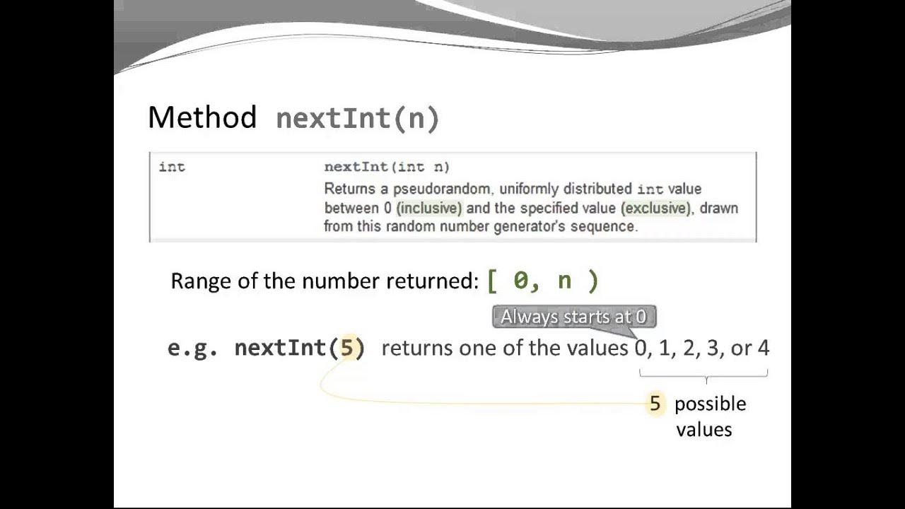 Java Basics - Random Number Generation Part 1 - YouTube