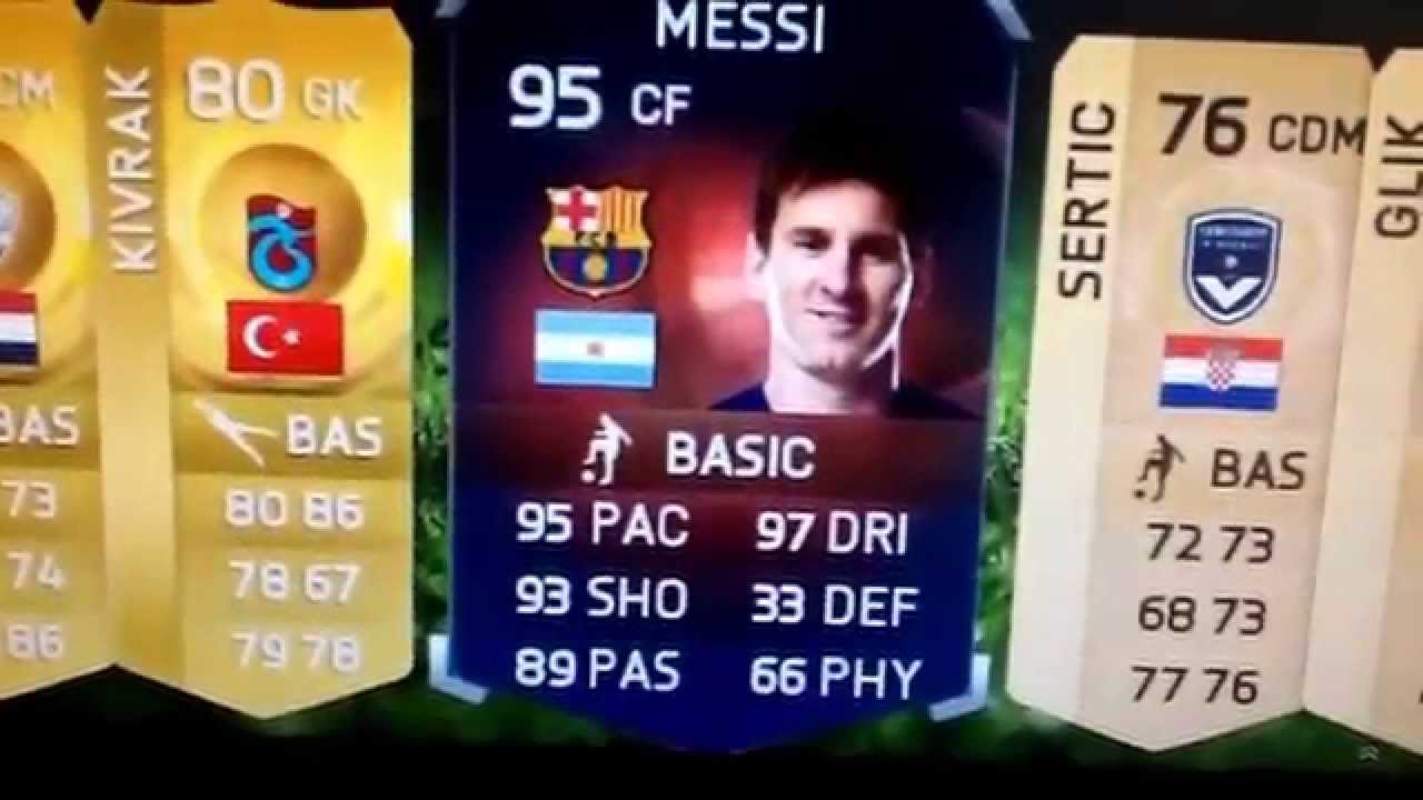 RECORD BREAKER MESSI IN A PACK OMG?!?!?!