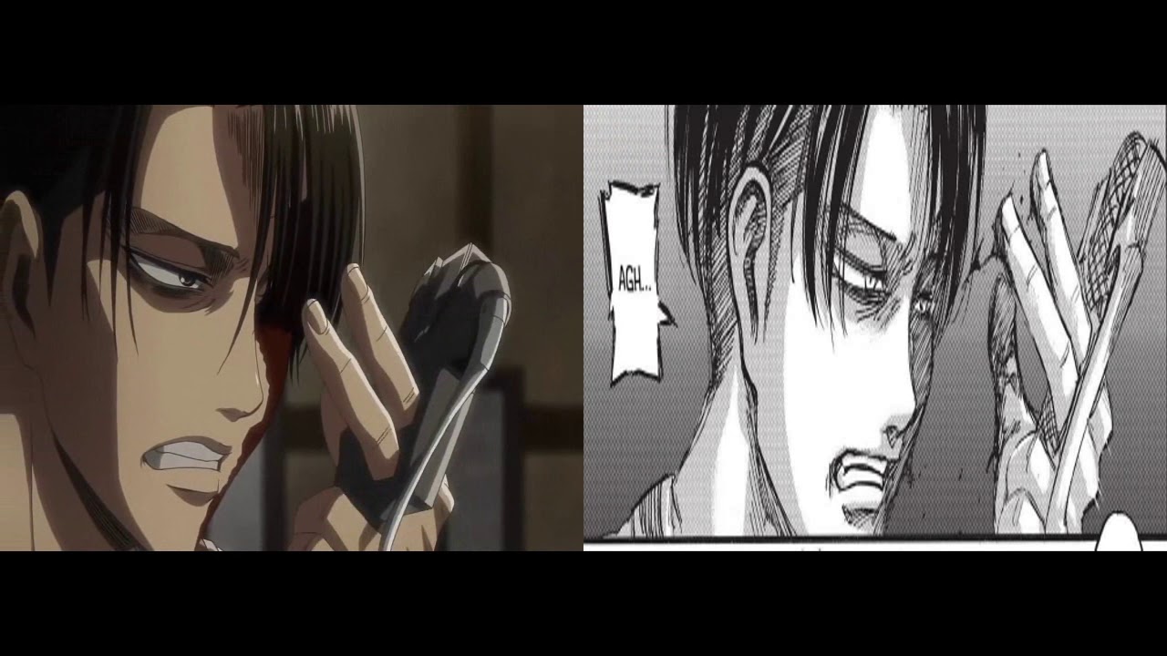 Attack Titan Season 3 - Levi vs Kenny's Squad - (Anime|Manga) Comparison -