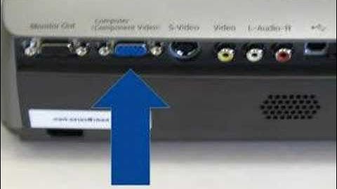 How to connect a LCD projector to a notebook computer