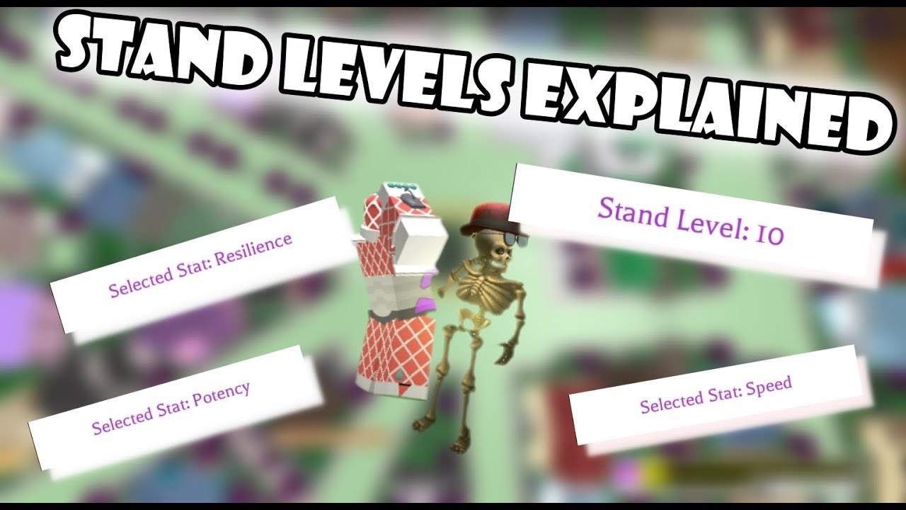 Project Jojo Stand Levels Explained Pjj Youtube - roblox project jojo max level robux ecard