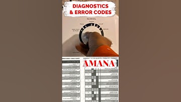 Run Amana Diagnostics with Error Code Sheet. #amana #amanadaignostics #amanawasher