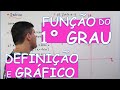 FUNÇÃO DO 1º GRAU: DEFINIÇÃO E GRÁFICO