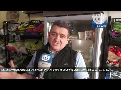 E IO CHIAMO RETEVENETA...SCALINATA DI SALITA FERRACINA, SE PIOVE DIVENTA UN PERICOLO | 07/10/2025