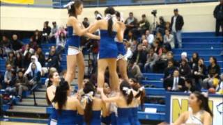 NMHS Varsity Cheer- Split Stunt- 1/6/12 Bball