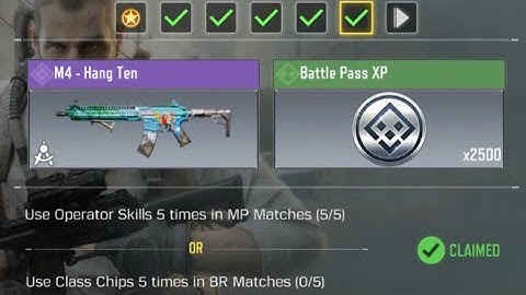 Call Of Duty Mobile Use Operator Skills 5 times in MP Matches Task Complete