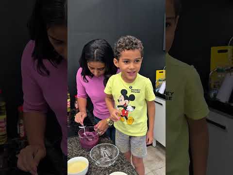 Matheus fez doce de sobremesa em cinco minutos!