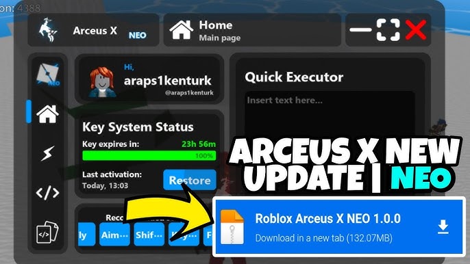 Arceus x 2.1.3 Apk Download Here 