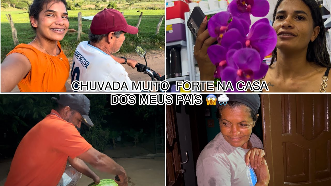 MÃE FICOU COM MEDO DA CHUVADA QUE DEU  + MOMENTOS COM A MANA, E O SOGRINHO! 🥰