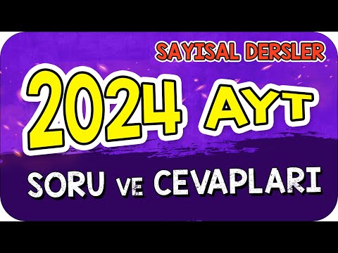 2024 AYT SAYISAL SORULARI ve TÜM CEVAPLARI! 📌 #YKS2024 #AYT