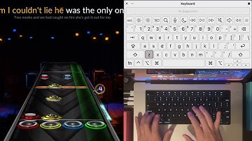 Clone Hero Keyboard Drumming (Webcam Edition) | 7 Stars 99%